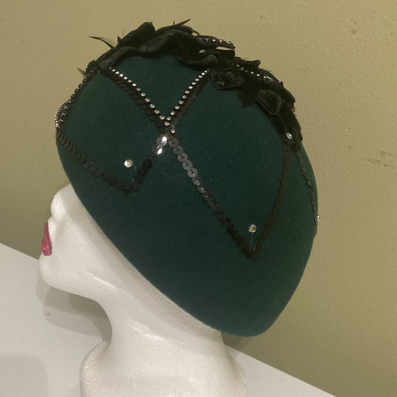 Gorgeous Wool Dress/Church Hat by Mr. Hi’s - Picture 5 of 10